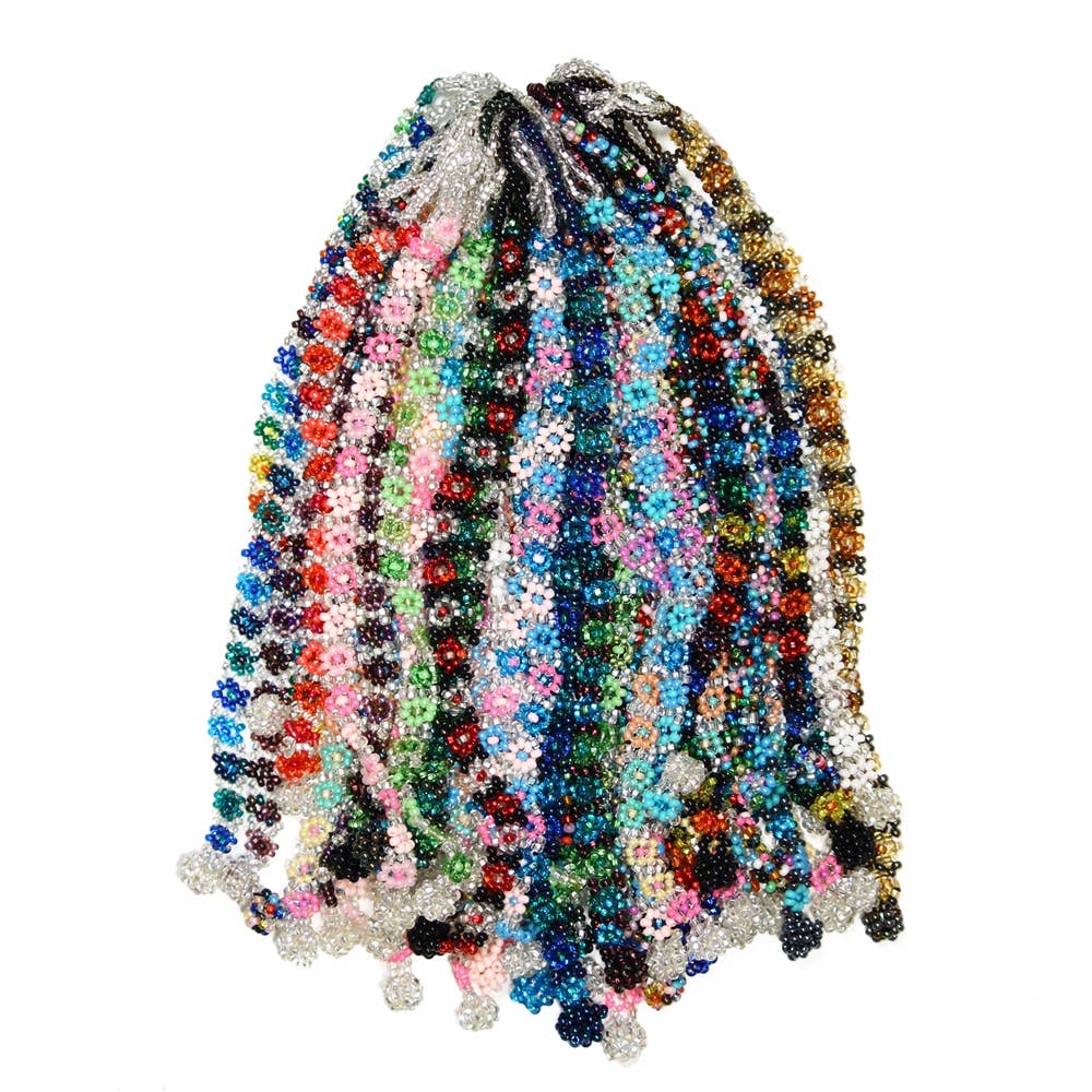LED Light Up Flashing Mardi Gras Beads Necklace | PartyGlowz.com | Mardi  gras beads, Mardi gras, Beaded necklace