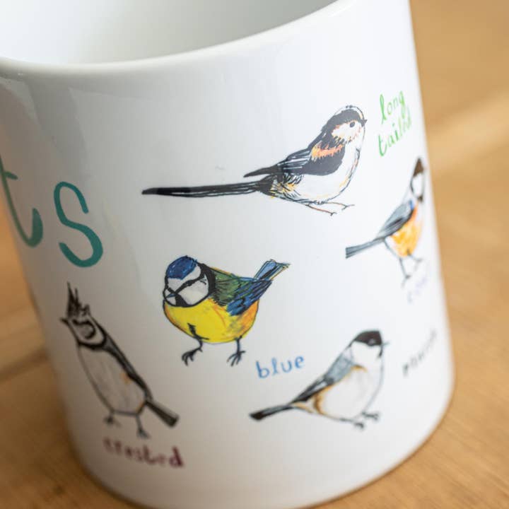 Sarah Edmonds Illustration - Wholesale Coffee Mug - Tits Ceramic Bird Pun Mug3