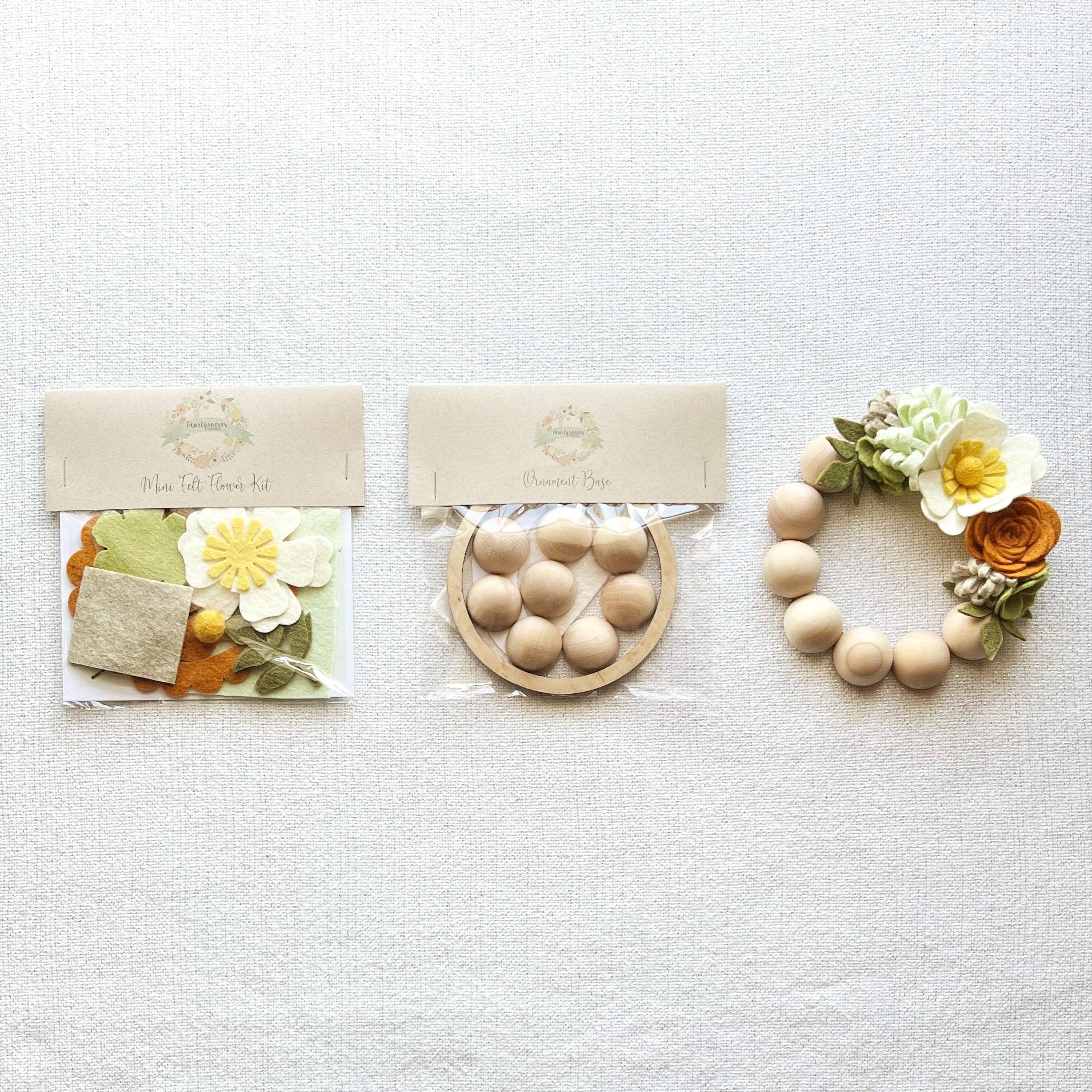 Heartgrooves Handmade - Wholesale DIY Craft Kit - Mini Felt Flower Craft Kit | Autumn Succulent3