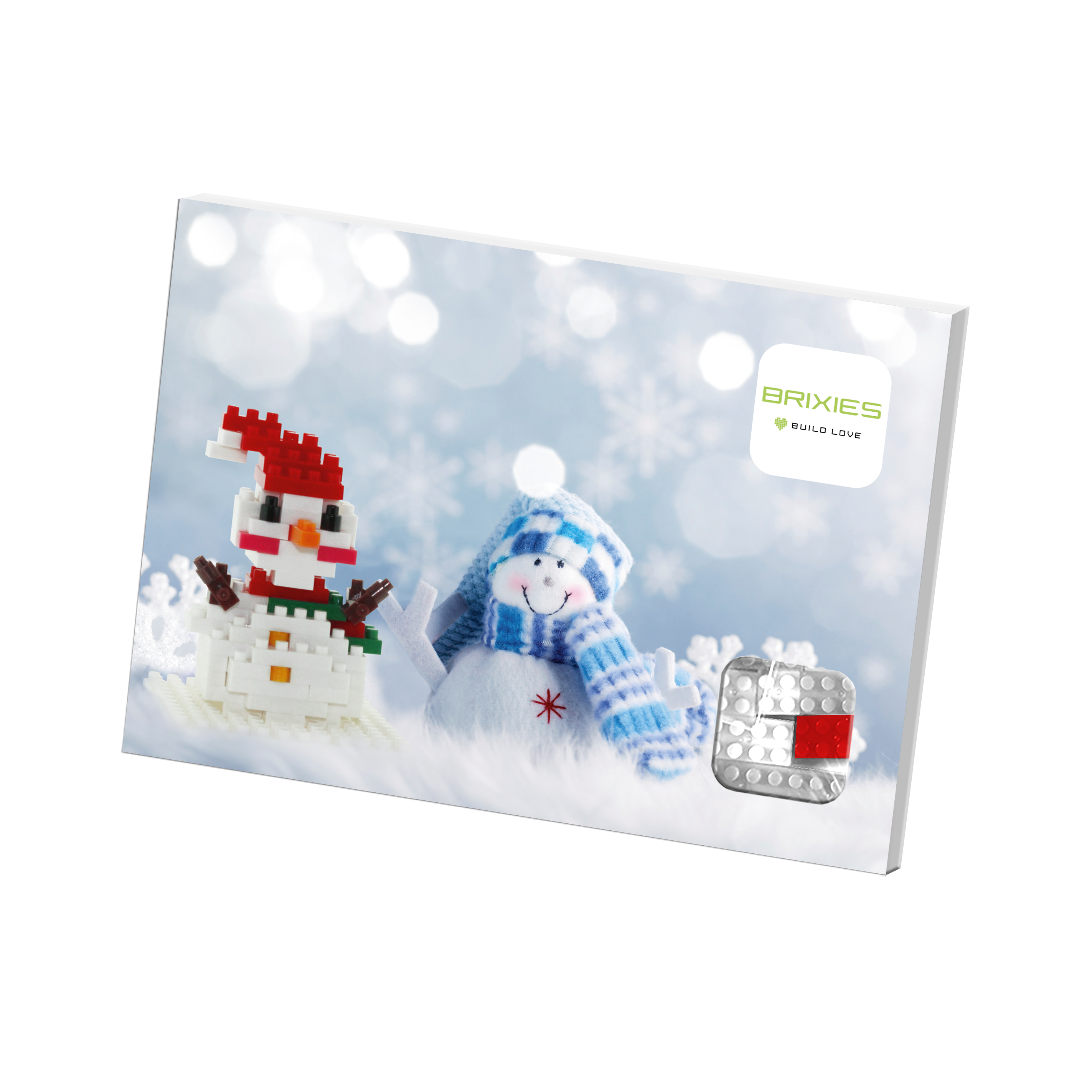 Brixies - Wholesale Build-a-Toy - Kids - BRIXIES Postcard Snowman3