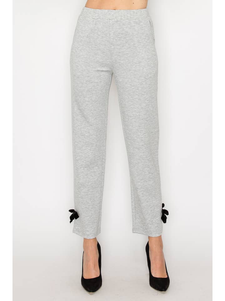 Joh Apparel - Wholesale Pants - Women's - Jelina Knit Pant with Ribbons