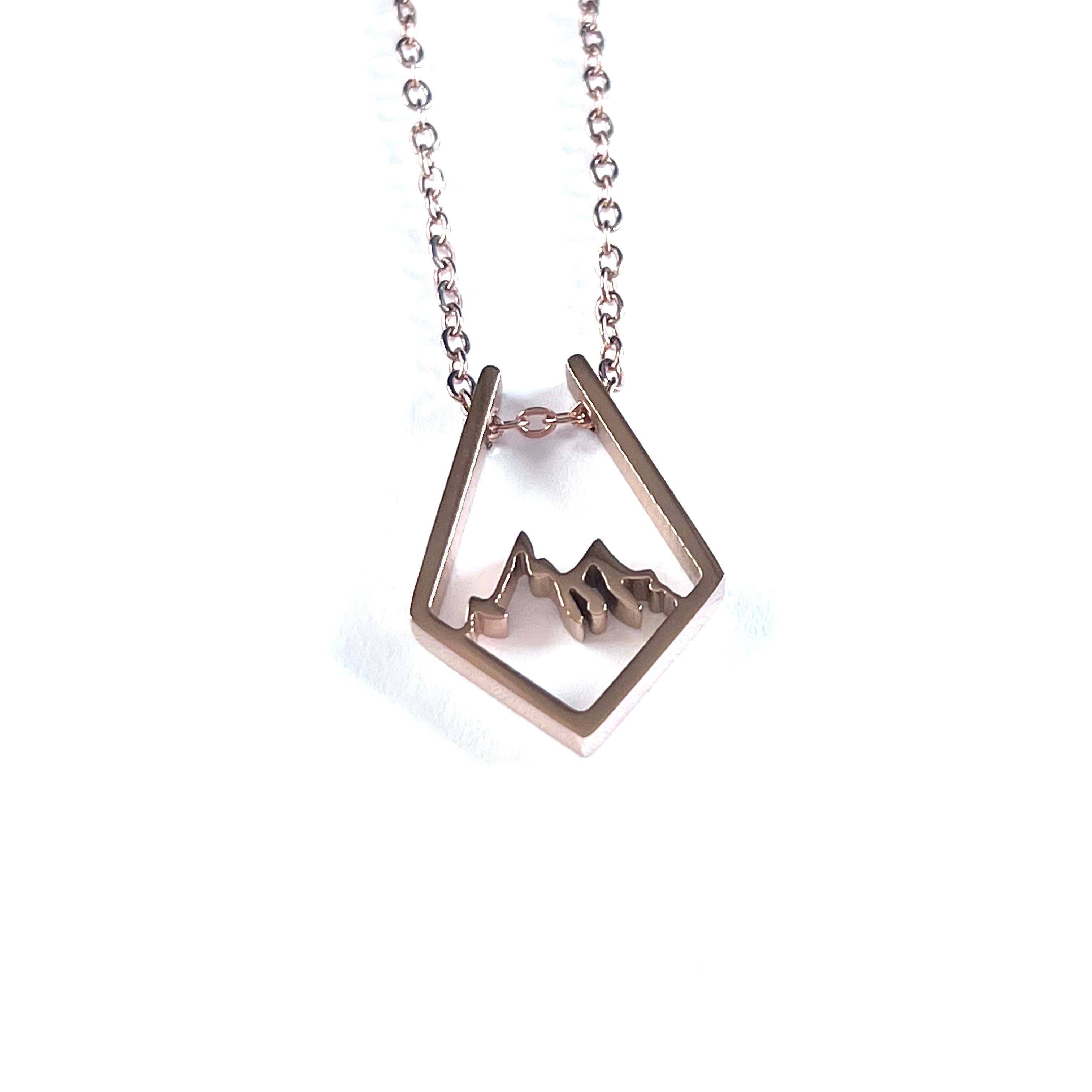 Royce and Oak - Wholesale Pendant/Charm Necklace - Rhombus Mountain Necklace2