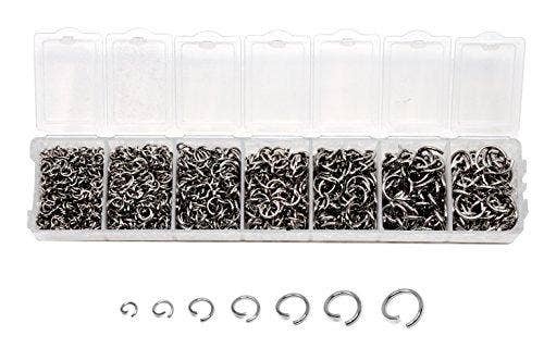Silver Tone 4-10mm Stainless Steel Jump Rings for Chainmail Jewelry for wholesale on Faire1