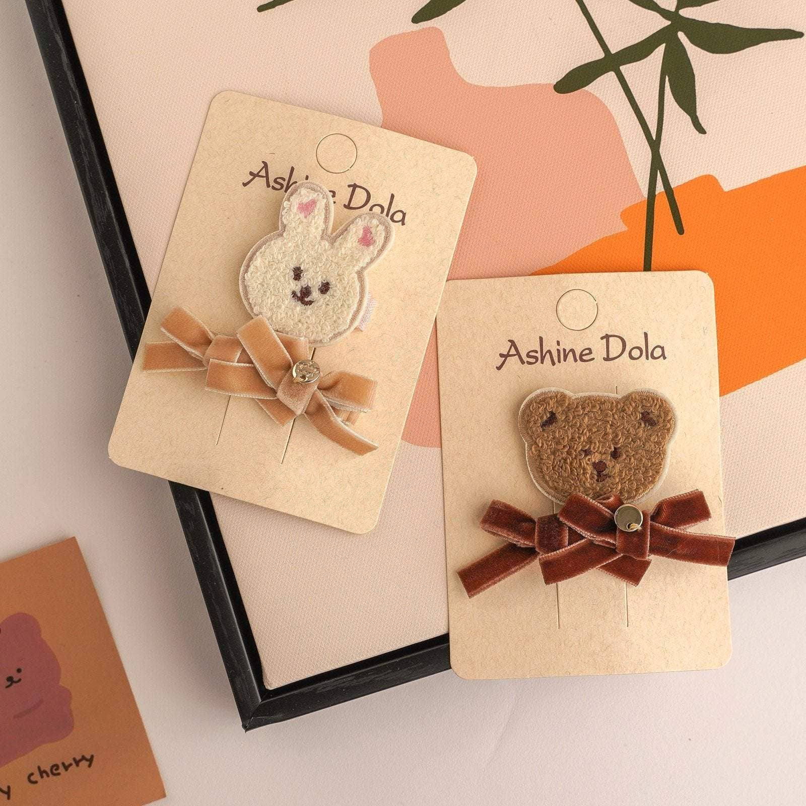 KiddieKickz - Vente Pince à cheveux – enfant - Pince à cheveux en peluche pour enfants4