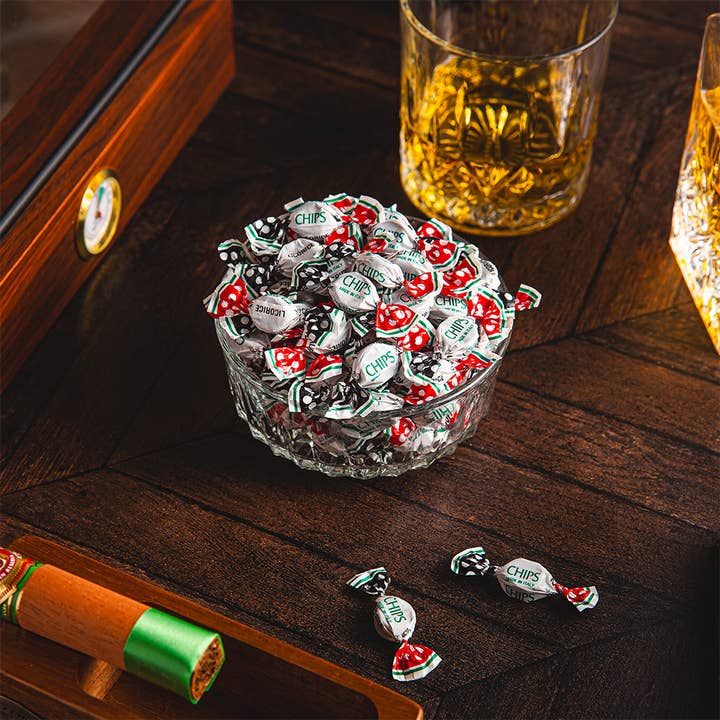 CHIPURNOI Confectionery - Wholesale Gummy - CHIPS Licorice, 3 oz. - Klassieke Italiaanse keelpastilles4