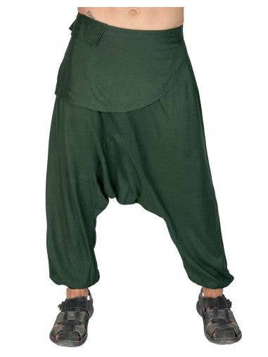 Kimago Look - Wholesale Pants - Men's - Unisex Green Thai Trousers1