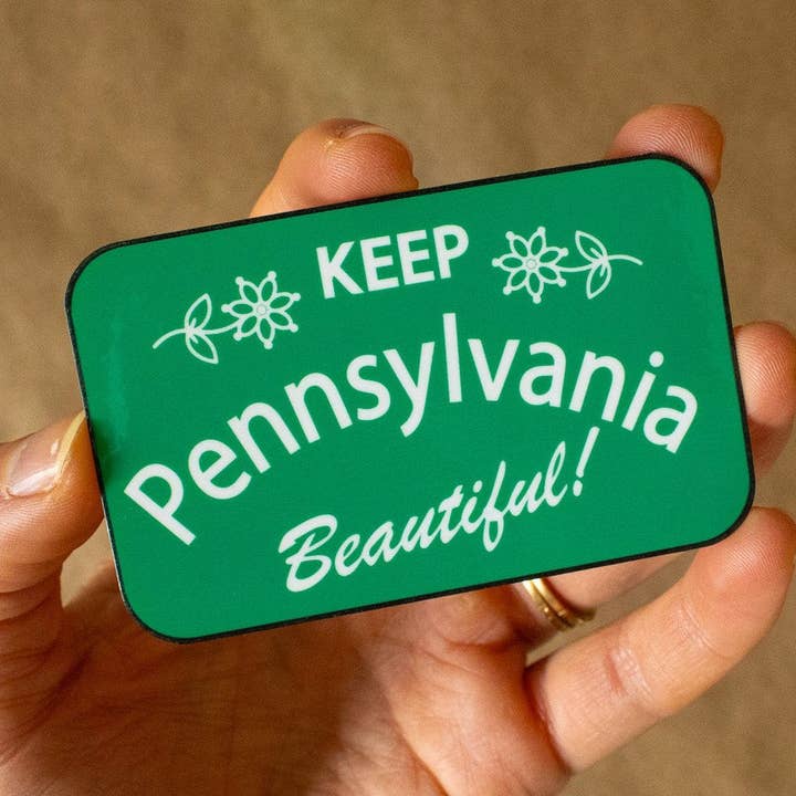 Keep Pennsylvania Beautiful Vinyl Sticker for wholesale by Doctor Scribble