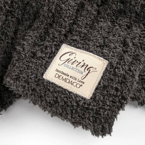 DEMDACO - Wholesale Throw Blanket - Ribbed Blanket - Gray