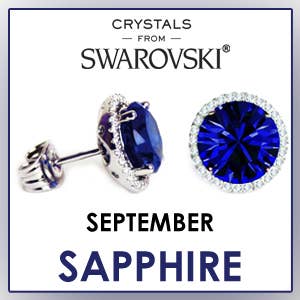 Glimmering Handmade - Wholesale Stud/Post Earrings - Birthstone Swarovski Crystal Handmade Silver Solitaire Studs8