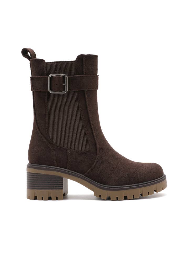 Joia Paris - Wholesale Boots - Women's - Block heel boots with sturdy lug sole WZ-1107