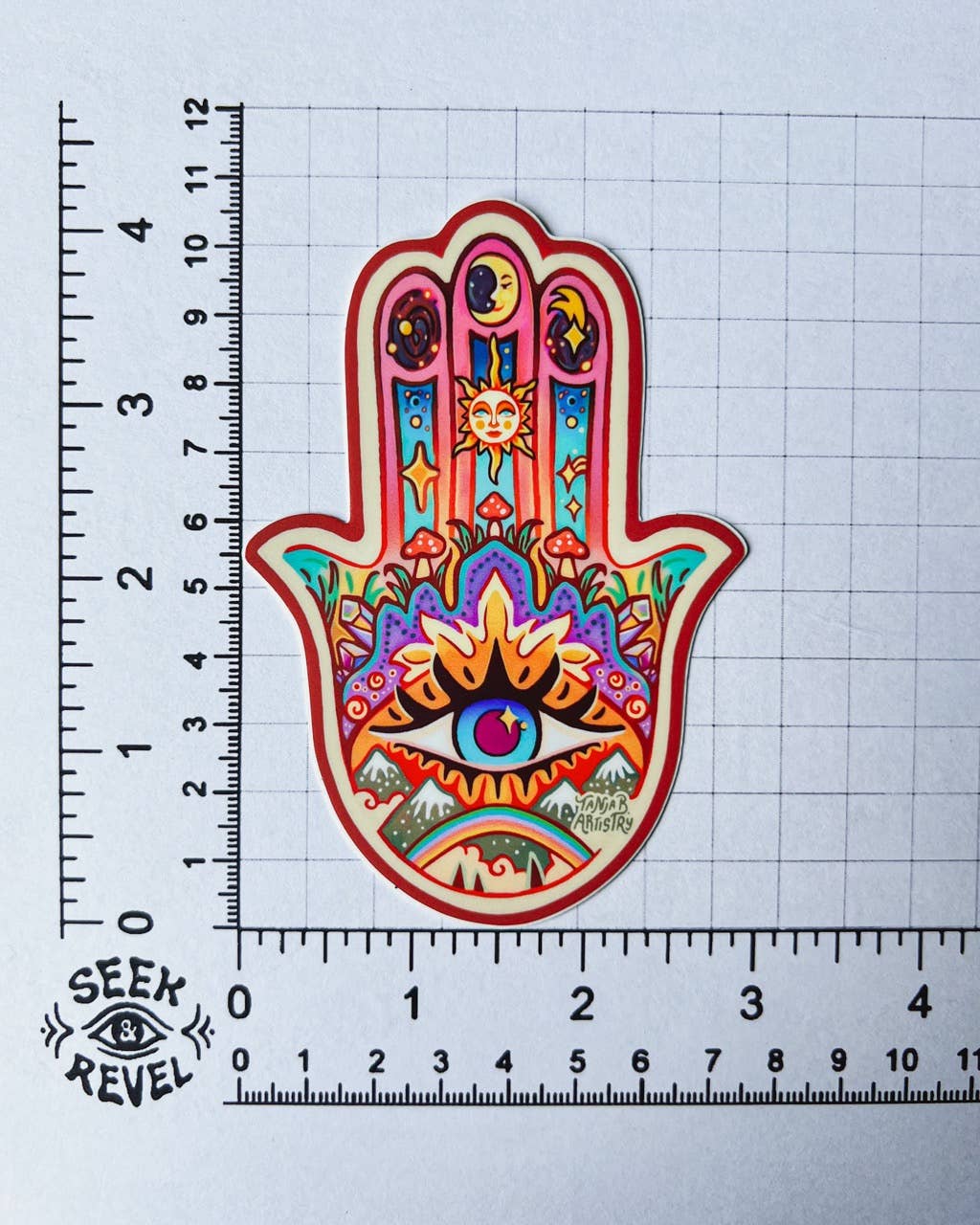 SeeknRevel – wholesale Sticker – Hamsa Hand Sign - Sticker2
