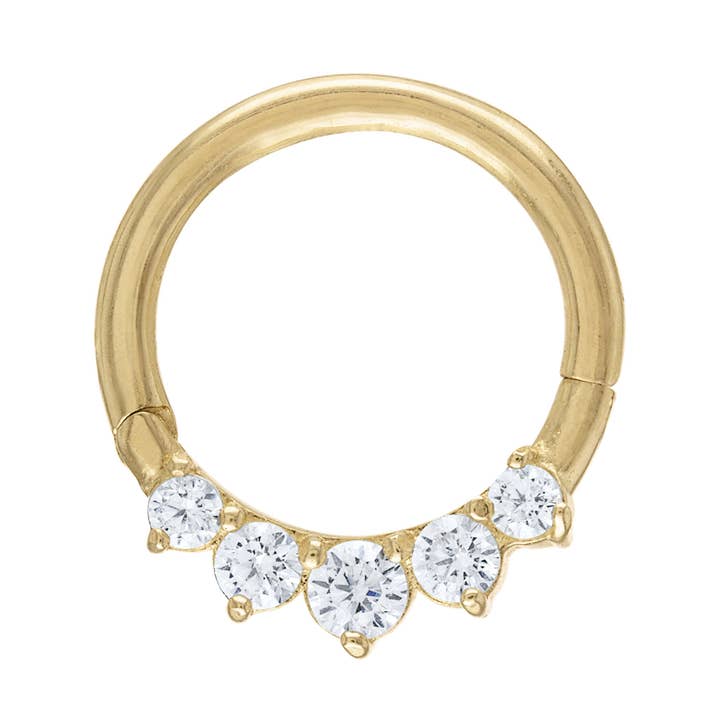 Septum ring | Lichaamssieraden | Massief goud | Daith Piercing | 10kt massief goud | Septum Hoop | Neushoepels | Septum Clicker | Lentrends voor wholesale door Zahav Jewelry