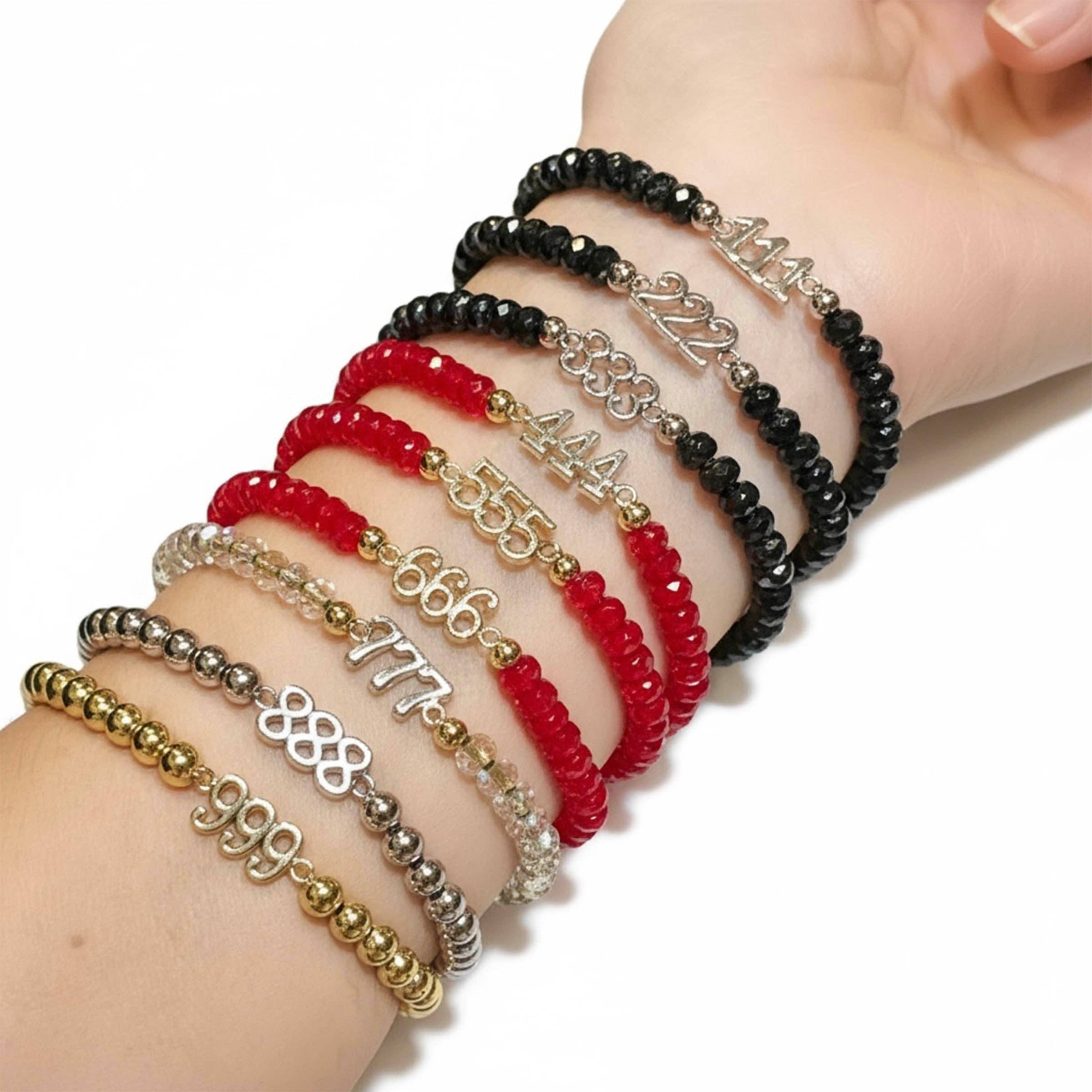 Love, Lisa - Vente Bracelet de perles - Bracelet Chiffre Ange8