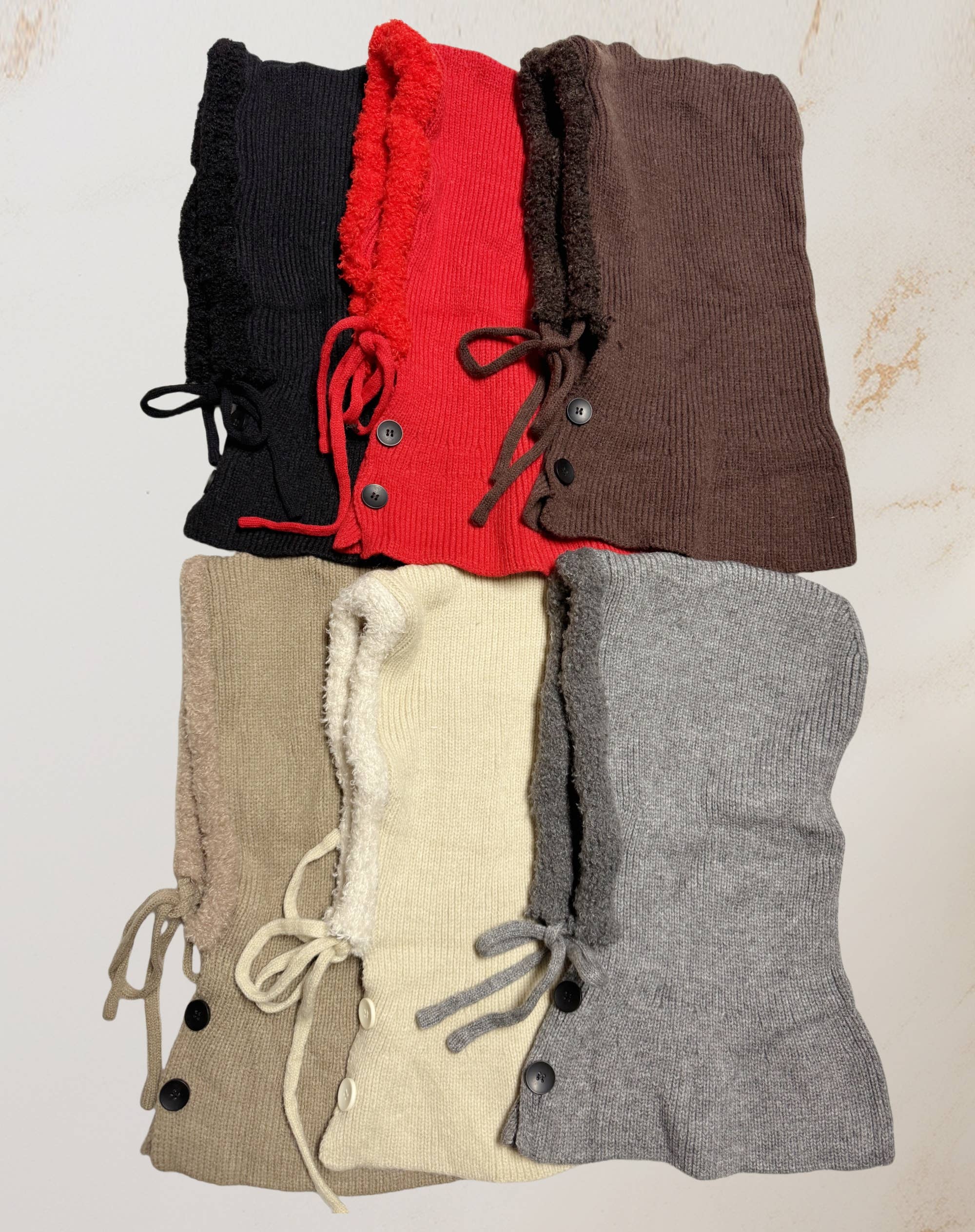 JC Sunny Fashion - Wholesale Beanie - Dames - Converteerbare sjaal met capuchon en knoopsluiting, uniseks9