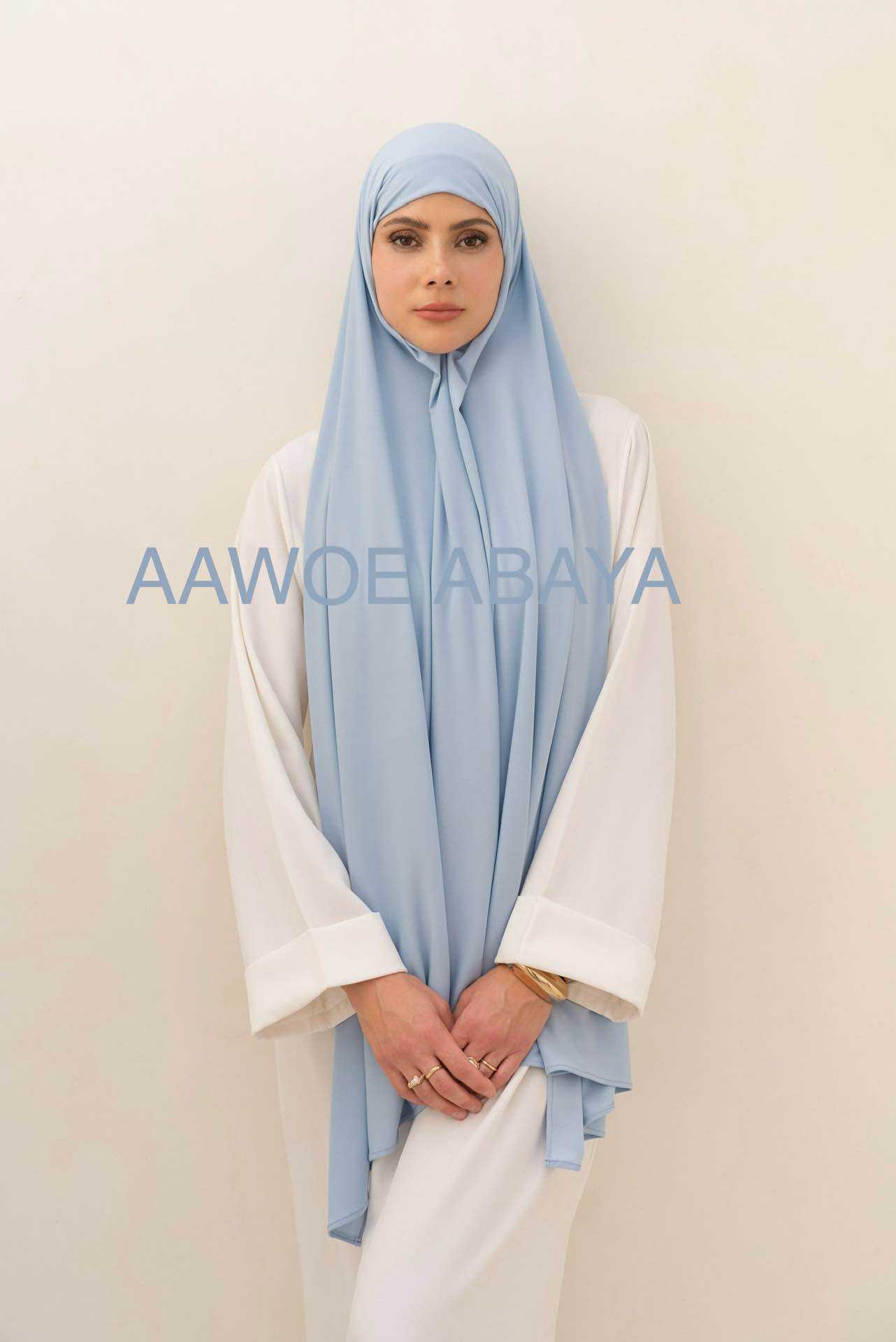 Aawoe Abaya – Engroshandel Hijab - Dame – Hijab rektangel i jersey med bindebånd - 70x200 cm - 24845
