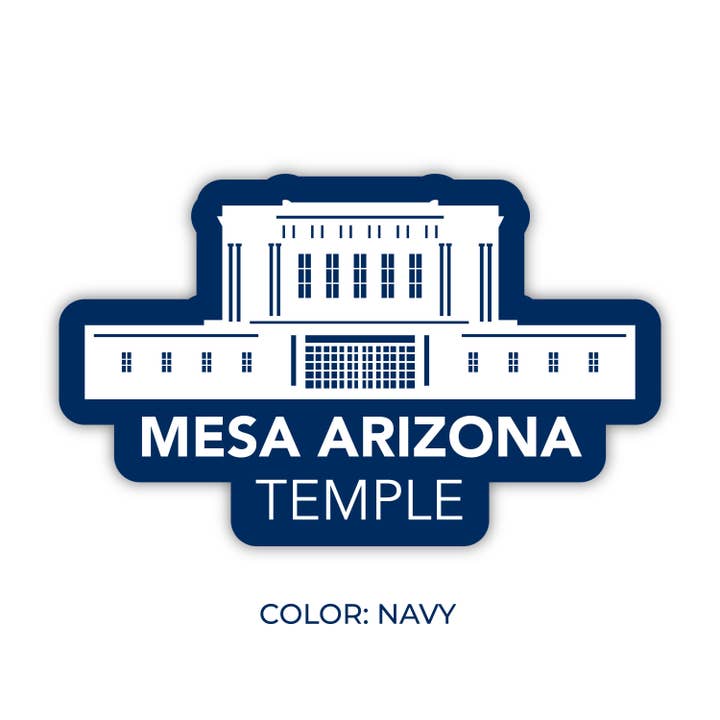 JasmineTreeDesign - Wholesale Sticker - Mesa Arizona Temple Sticker, LDS Mesa Arizona Temple Temple2