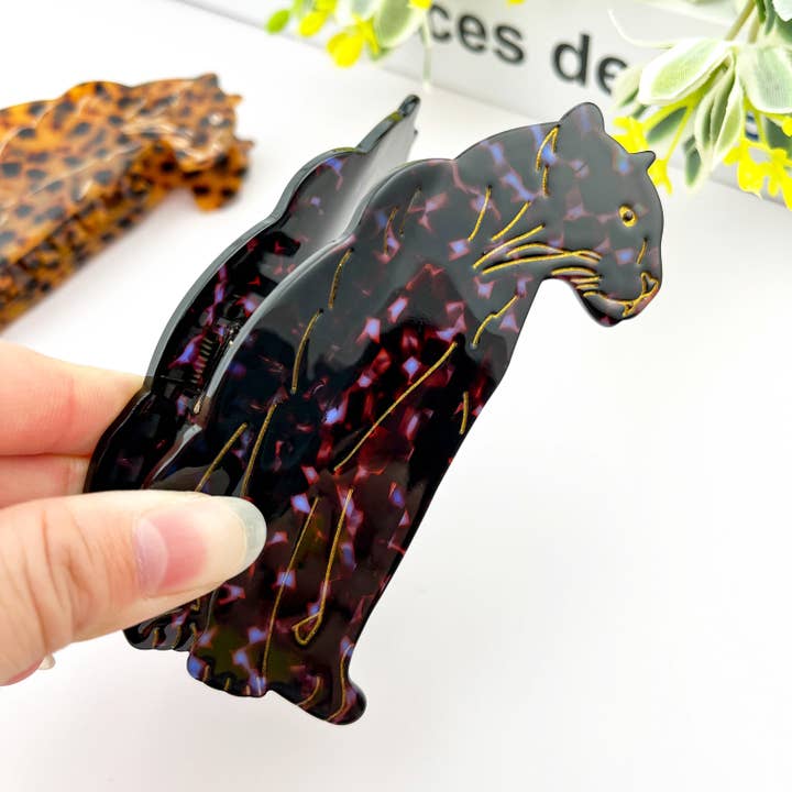 TheDivaSoap - Wholesale Hair Clip - Women's - Jaguar Hair Clip,Animal Acetate Claw Clip2