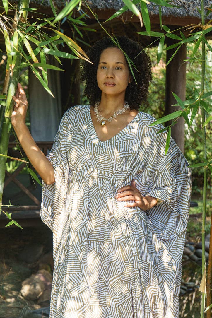 Bali Queen - Vente Caftan – femme - Caftan Long Froncé Mojave11