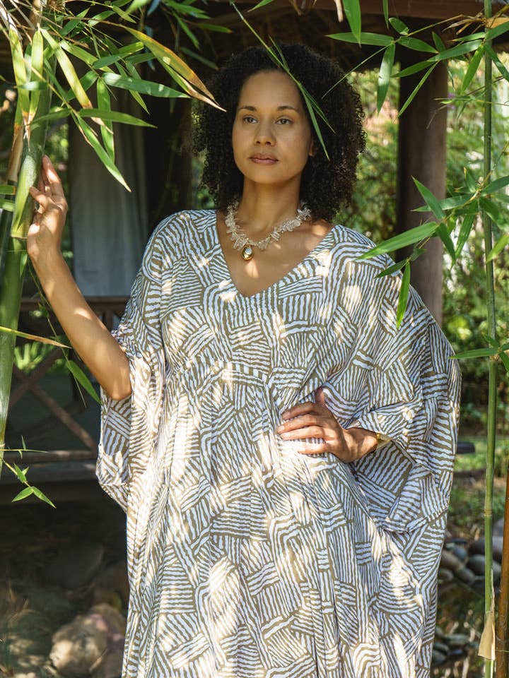 Bali Queen - Wholesale Kaftan - Women's - Mojave Cinched Long Caftan11
