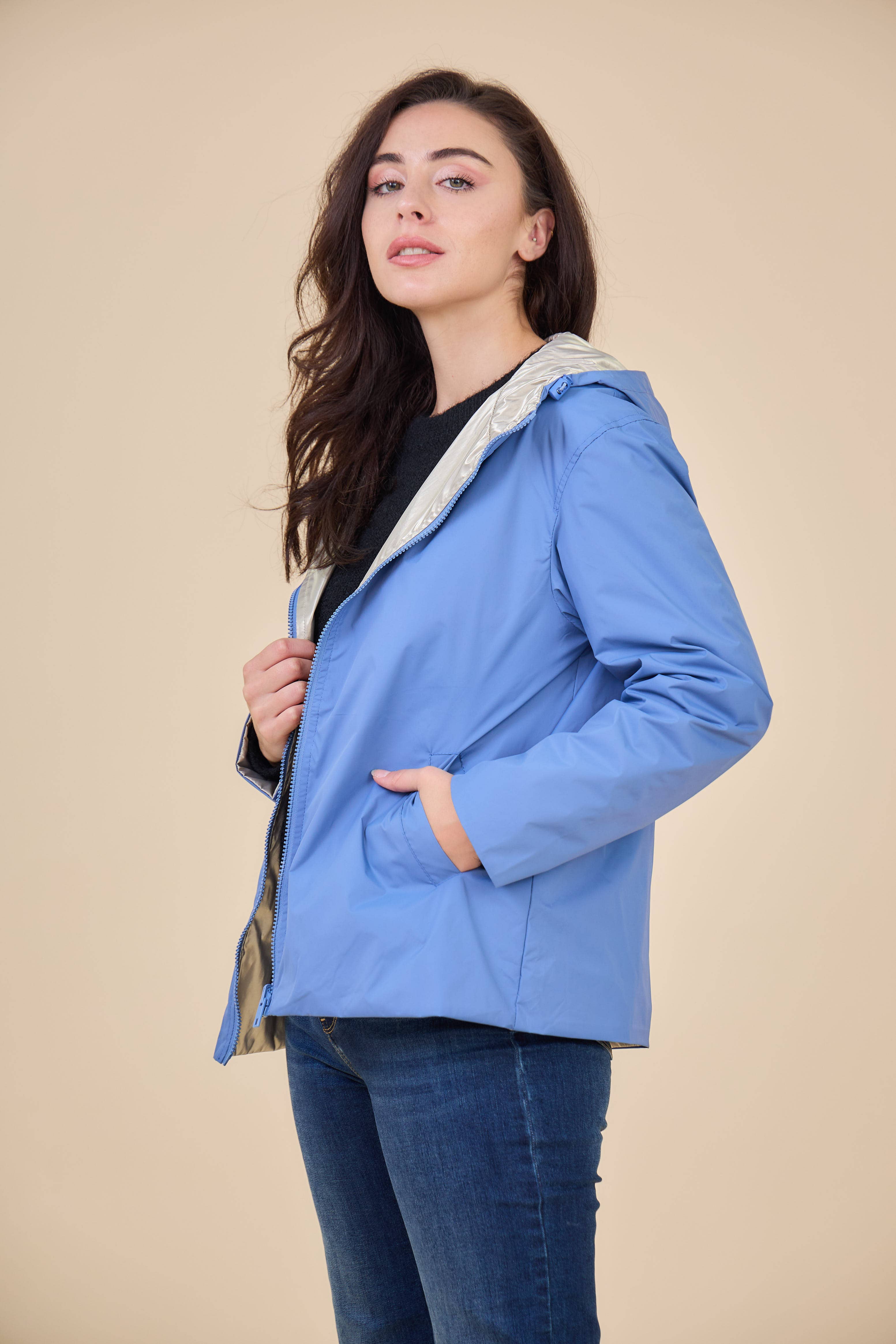 Escandelle Paris - Vendita all'ingrosso Parka - Donna - Parka corta reversibile9