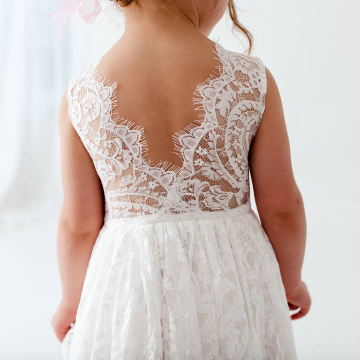 Nicolette's Couture - Wholesale Dress - Kids - The Ophelia Dress - White8