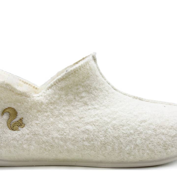 thies 1856 ® Slipper Boots off white with Eco Wool for wholesale by thies