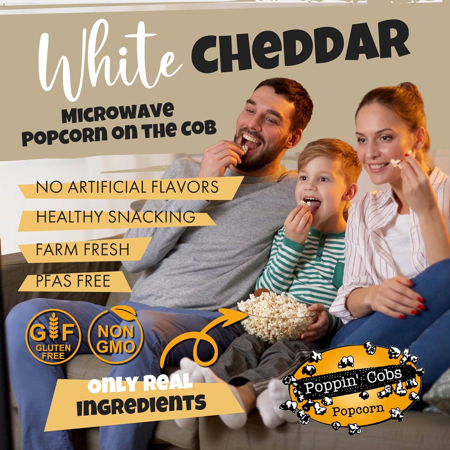 Poppin' Cobs Popcorn - Wholesale Popcorn - Popcorn on the Cob with White Cheddar Seasoning4