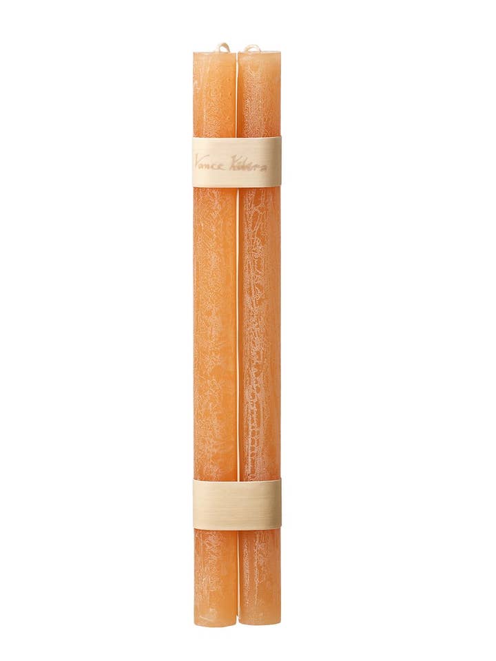 Timber taper candles, set of 2 (hanging), Peach for wholesale by Lübech Living
