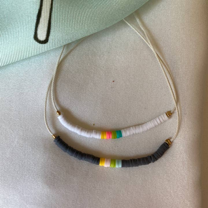 BRACELET TRINKET, polymer rings (BFA4) for wholesale by Sophie Deschamps Bijoux