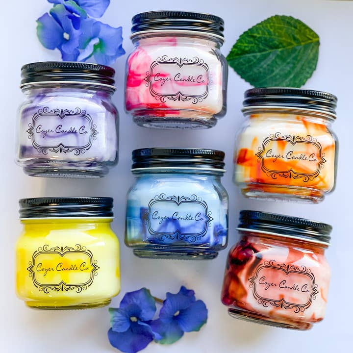 Coyer Candle Co. - Wholesale Jar/Filled Candle - 8 oz. Mason Jar Candles - Signature Collection8