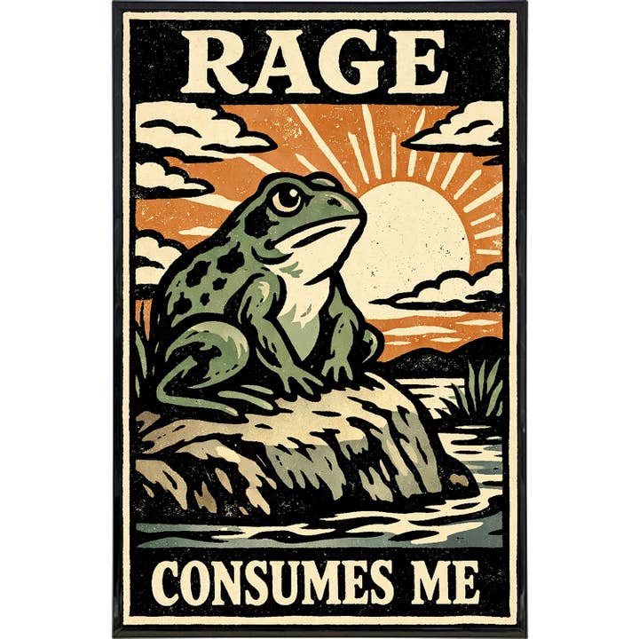 Rage Consumes Me Print for wholesale by Shady Front