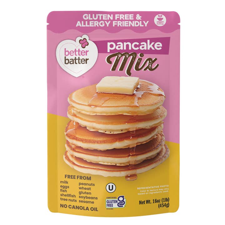 Better Batter mélange pour pancakes sans gluten pour la vente par Better Batter
