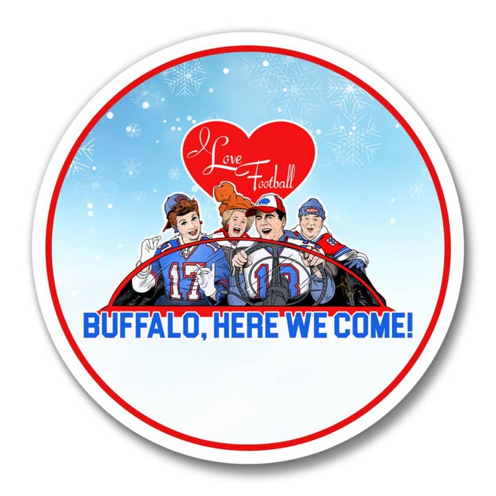 J'aime Lucy "Ornement de football de Buffalo" pour la vente par Christmas All Over