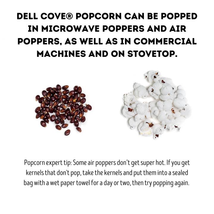 Dell Cove Spices & More Co. - Wholesale Popcorn Kernels - Ruby Red Popcorn Kernels - 2 Pound Bag - Butterfly Popcorn