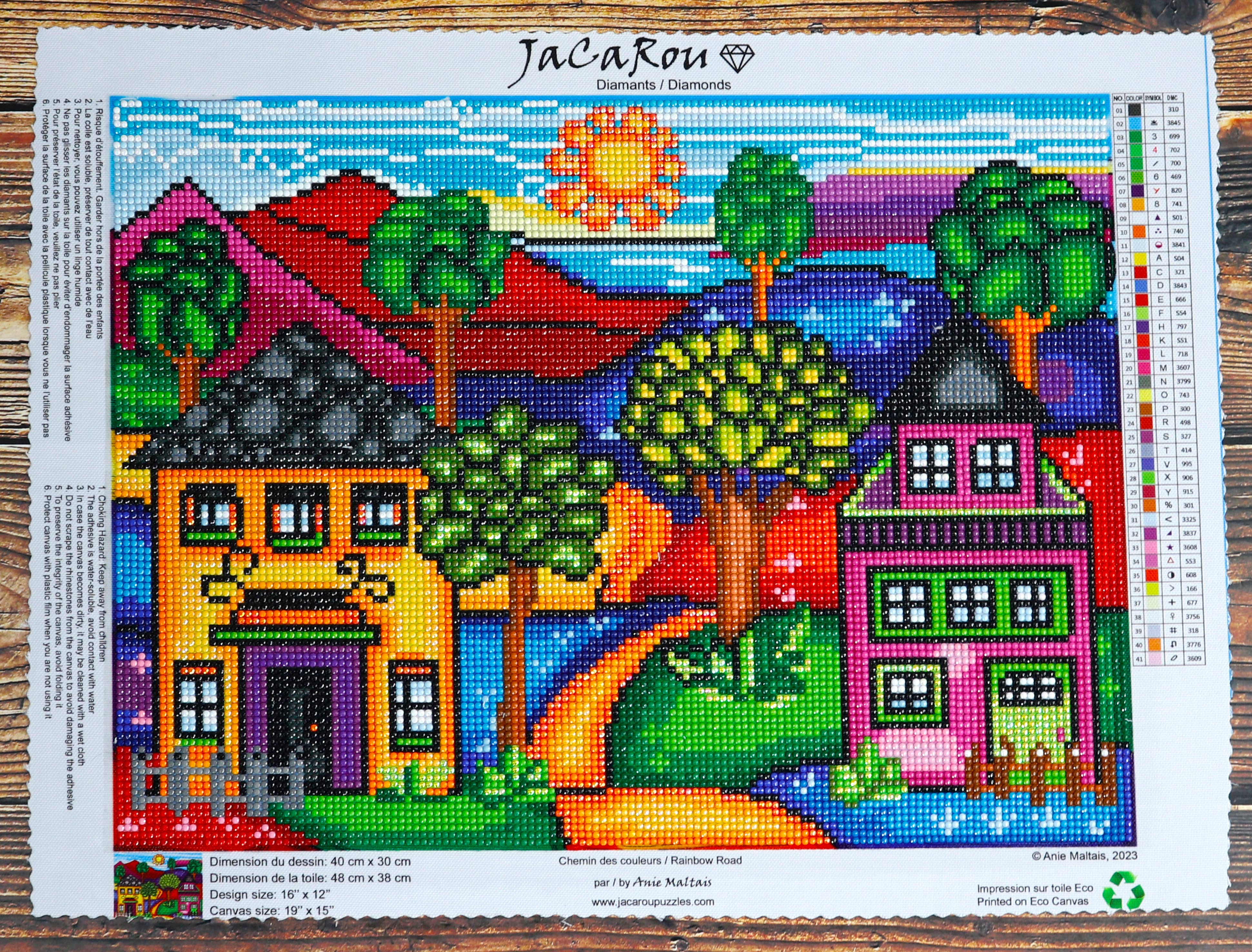 JaCaRou Puzzles Inc. - Wholesale DIY Craft Kit - Rainbow Road Diamond painting Art kit1