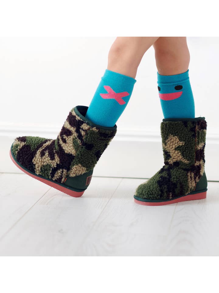 BOXBO - Wholesale Boots - Kids - Kids Winter Warm Boots - Eskimo Camouf5