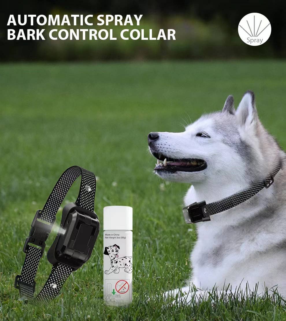 Pet Life – wholesale Halsband - Hund – Pet Life® Bark-Myst 3-nivåers känslighet för spray och ton anti-bark hundhalsband8