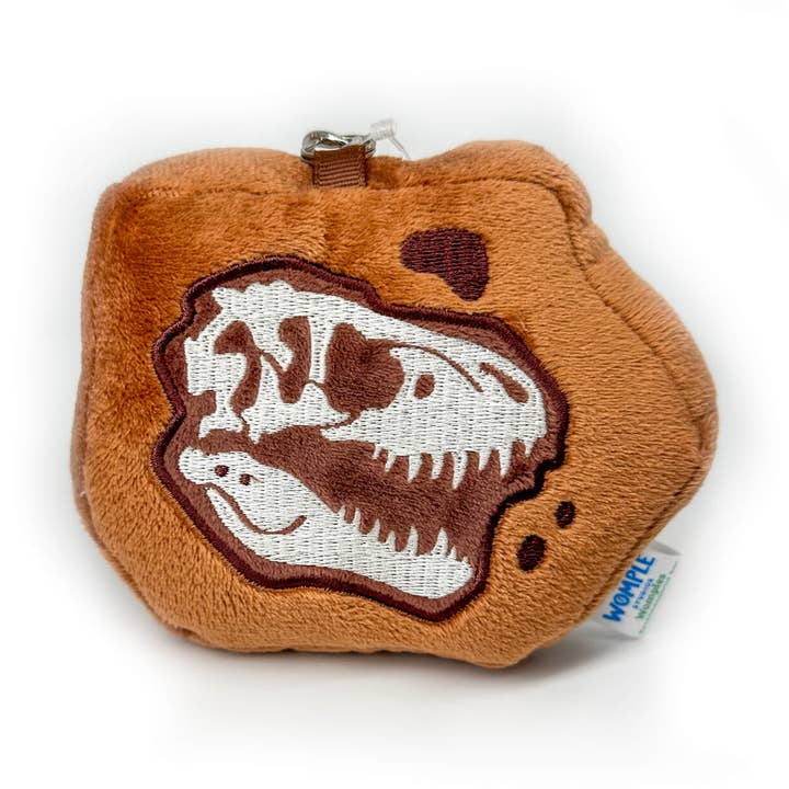 Tyrannosaurus Rex Fossil Bag Charm - Dinosaur Keychain for wholesale by Womple Studios