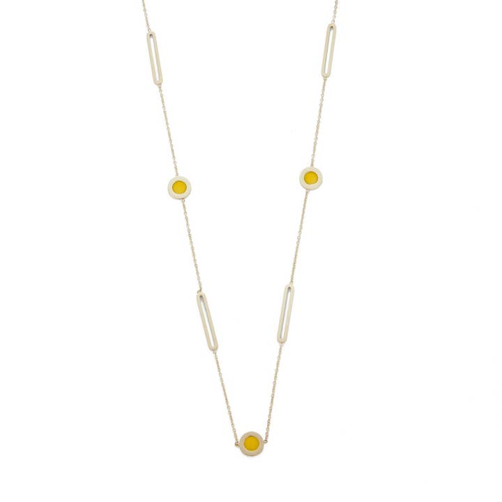 Ullami gold-plated steel necklace for wholesale by BELLE MISS