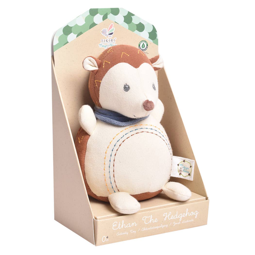 Tikiri Toys LLC - Wholesale Stuffed/Plush Toy - Kids & Baby - Ethan the Hedgehog Activity Toy2