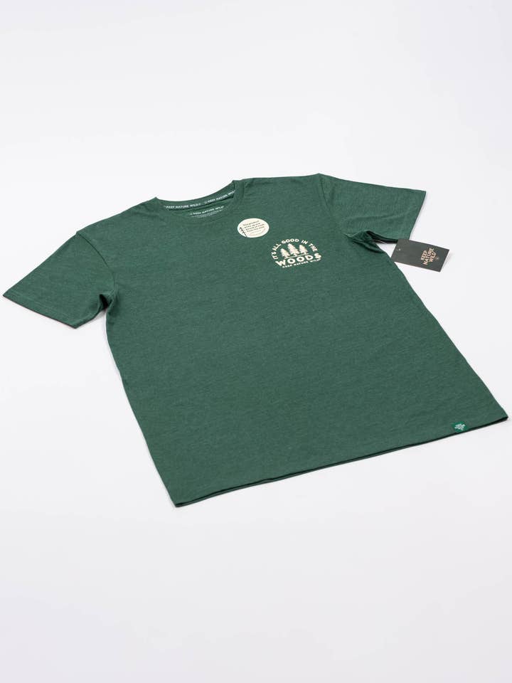 Keep Nature Wild - Wholesale Screen Printed T-Shirt - Unisex - Good in the Woods Unisex Tee | Heather Forest7