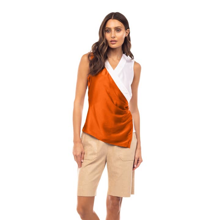 Ärmlös Color Block Top för wholesale av Naked Zebra Rack