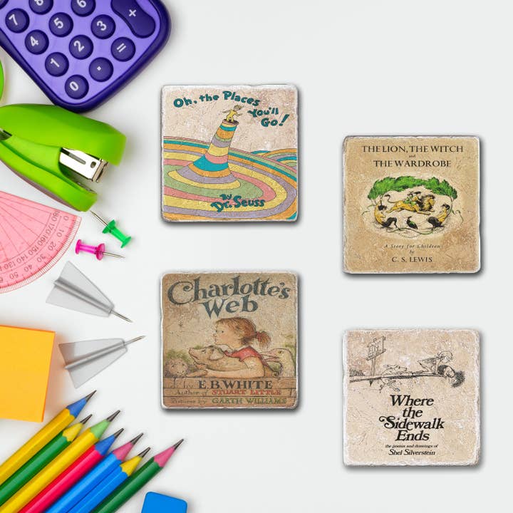 Black Angel Designs - Wholesale Coasters - Children's Book Coasters - Charlotte's Web