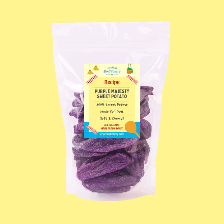 Purple Majesty Sweet Potato for wholesale by Woofpak Dog Bakery