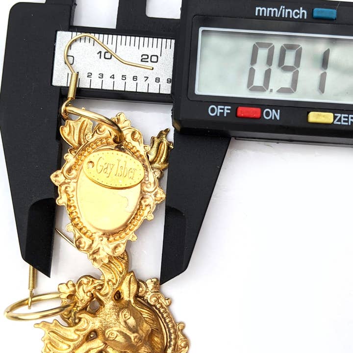 Gay Isber Designs - Wholesale Dangle Earrings - 3D Deer Brass Mounted Earrings Sustainable USA Made Gay Isber Gift Bag1