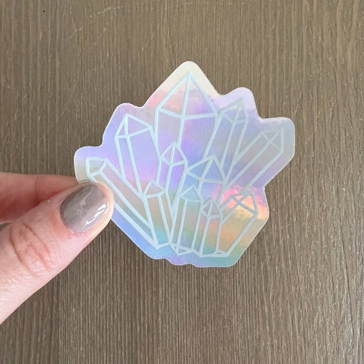 Lemon Press Studio - Wholesale Sticker - Holographic Crystal vinyl sticker2