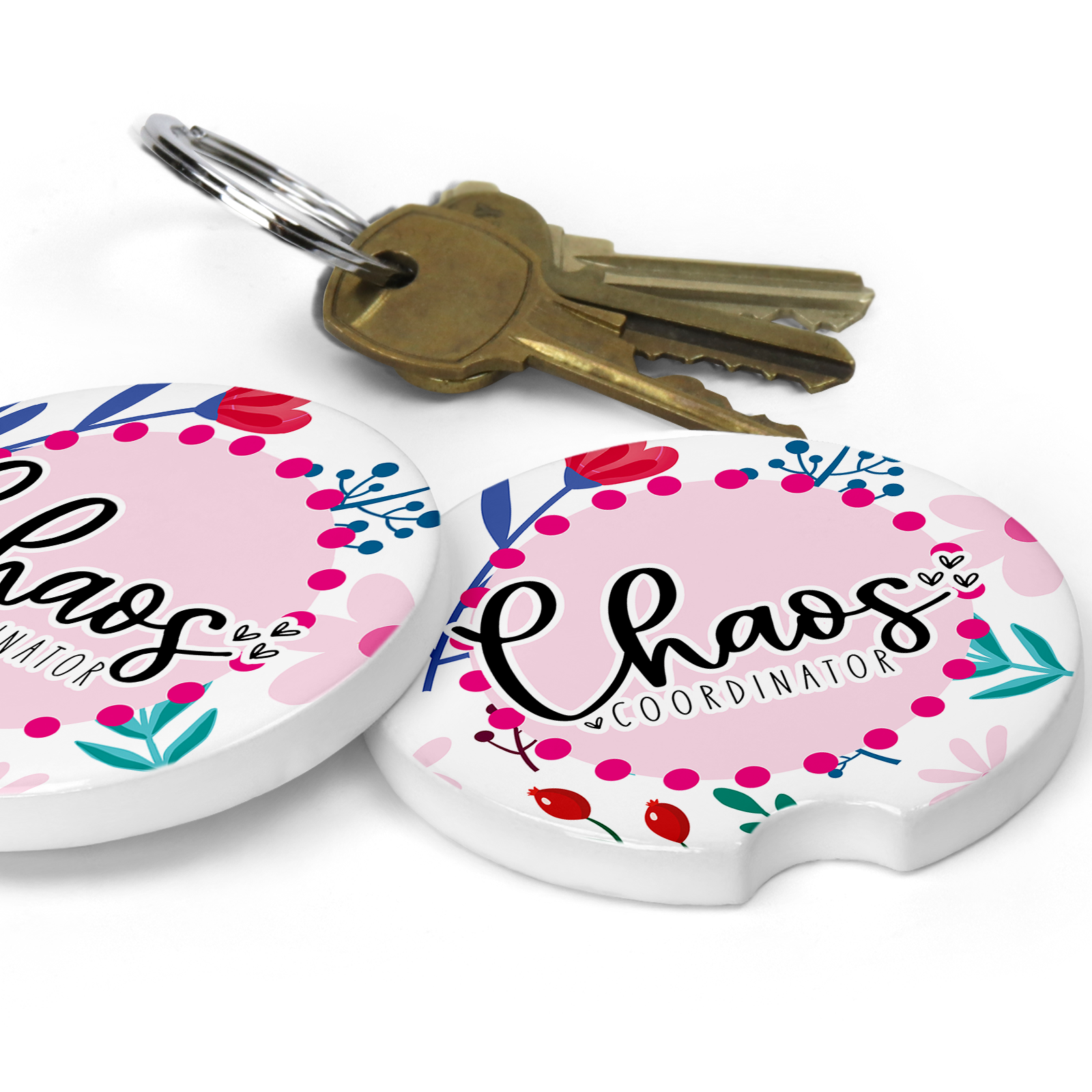 tcbco - Venta al por mayor Posavasos para coche - Mujer - Set de posavasos con forma de coche Chaos Coordinator1