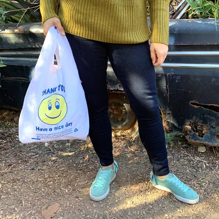 OPEN EDITIONS - Wholesale Grocery/Shopping Bag - Thank You Tote // Smile On White // Lauren DiCioccio4