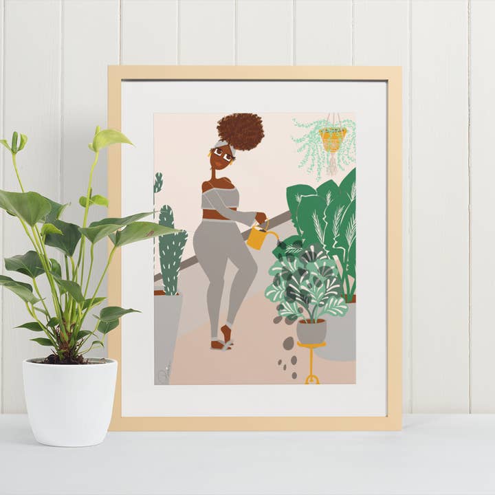 Vattna Växter - ART PRINT för wholesale av Lovely Earthlings