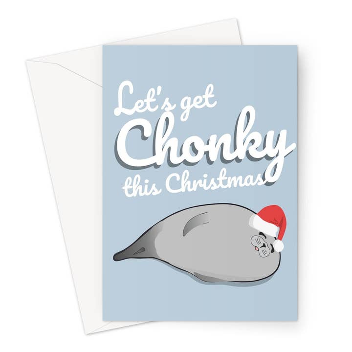 Let's Get Chonky This Christmas Funny Seal Animal pour la vente par The New Aesthetic